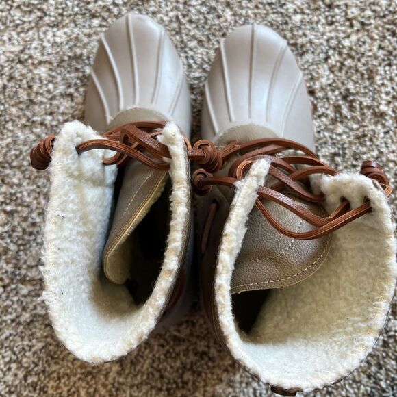 Seven7 Womens Duck Boot Tan Brown Boots 8 Medium (B,M) Slip On - Picture 4 of 8